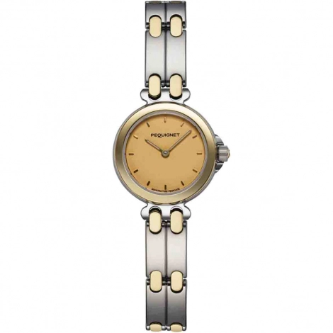 Montre Pequignet Moorea - Acier & Or avec Cadran Champagne