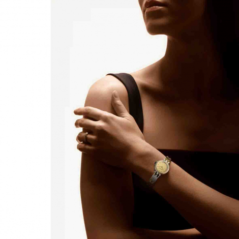 Montre Pequignet Moorea - Acier & Or avec Cadran Champagne
