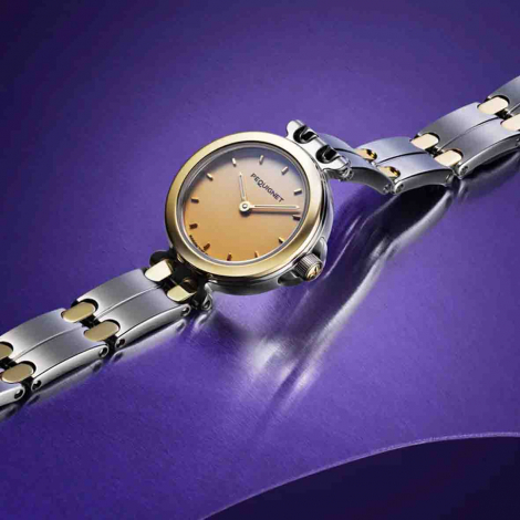 Montre Pequignet Moorea - Acier & Or avec Cadran Champagne