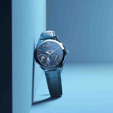 Montre Pequignet Royale saphir - Cadran Bleu Topaze