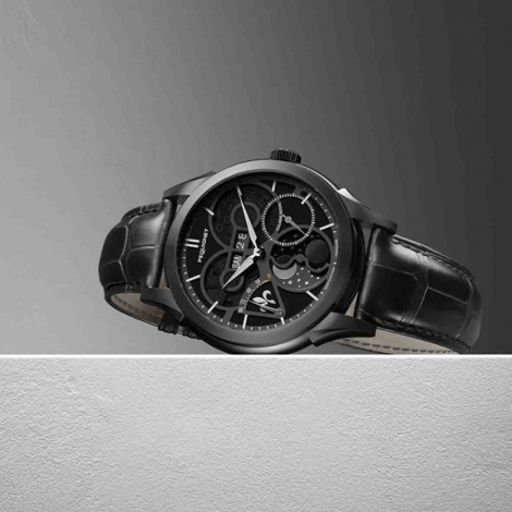 Montre Pequignet Royale saphir - Cadran Noir Nuit