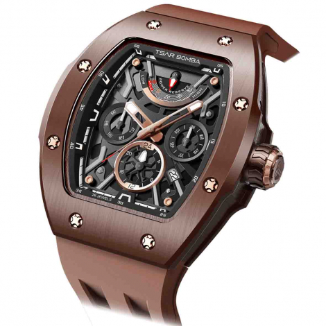 Montre Tsar Bomba - Atomic - Cramique - Marron
