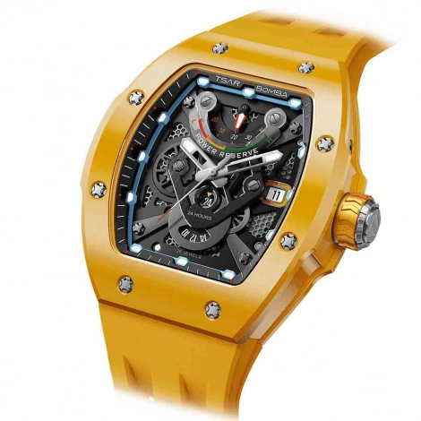 Montre Tsar Bomba - Atomic - Tout Cramique - Jaune