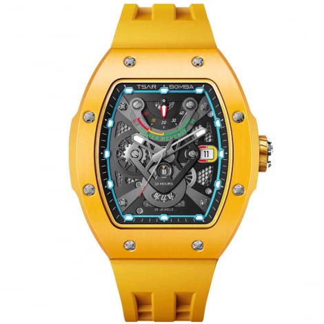 Montre Tsar Bomba - Atomic - Tout Cramique - Jaune