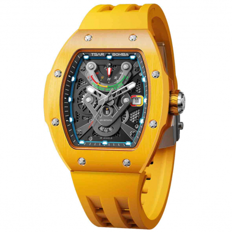 Montre Tsar Bomba - Atomic - Tout Cramique - Jaune