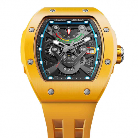 Montre Tsar Bomba - Atomic - Tout Cramique - Jaune
