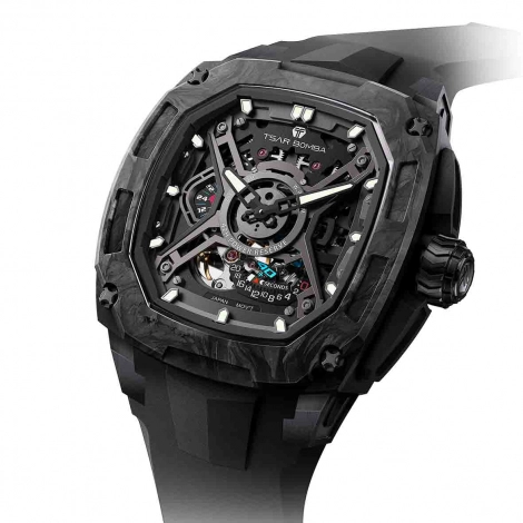 Montre tsar Bomba - Dark Matter Carbone - Automatique - Noir