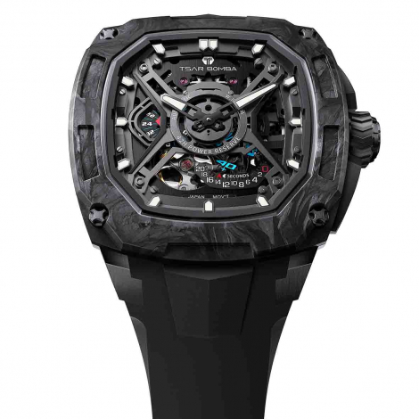 Montre tsar Bomba - Dark Matter Carbone - Automatique - Noir