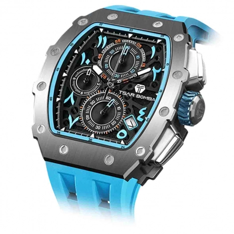 Montre Tsar Bomba - Elemental Series Arabian Legacy - Quartz  - Bleu gris