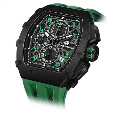 Montre Tsar Bomba - Elemental Series Arabian Legacy - Quartz  - Vert Noir