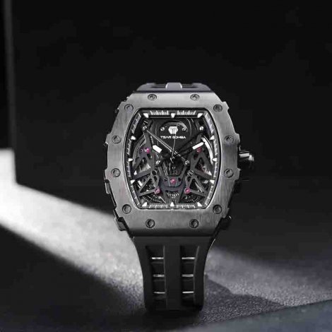 Montre Tsar Bomba - Elemental Series - Auto - Carbone -Noir