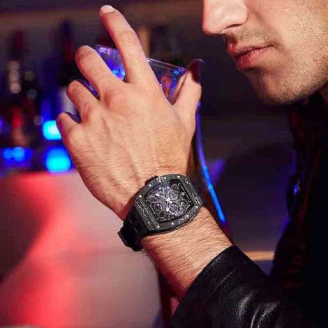 Montre Tsar Bomba - Elemental Series  - Automatique - C�ramique Titane Argent -Noir