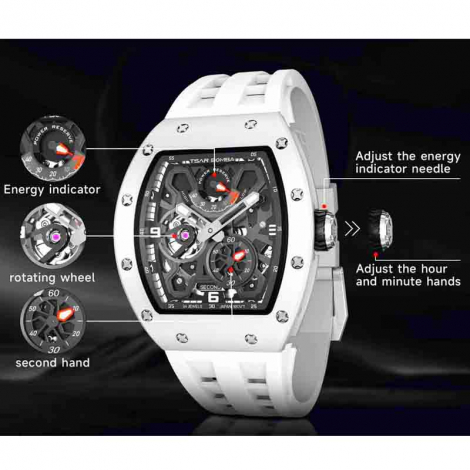 Montre Tsar Bomba - Elemental Series  - Automatique - C�ramique Titane Argent -Noir