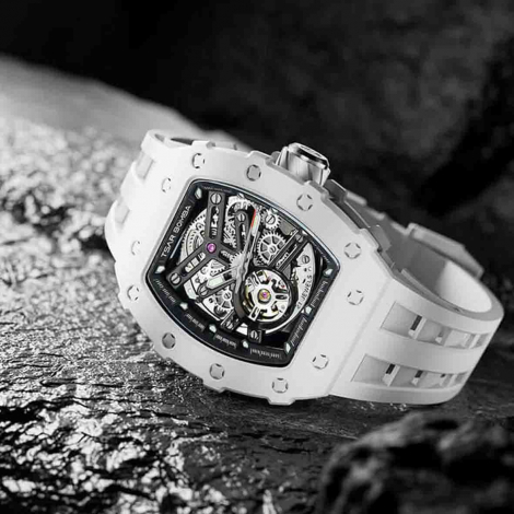 Montre Tsar Bomba - Elemental Series - Blanc/Noir - Bioc�ramique Automatic Watch