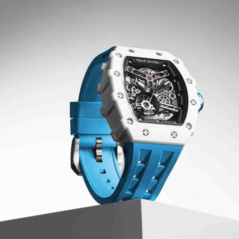 Montre Tsar Bomba - Elemental Series - Blanc/Noir - Bioc�ramique Automatic Watch