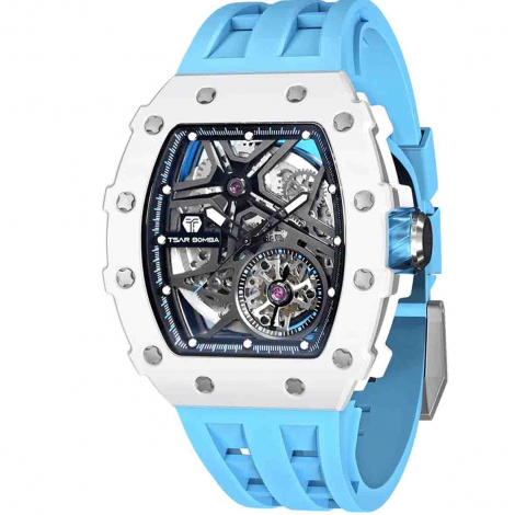 Montre Tsar Bomba - Elemental Series - Bleu - C�ramique Automatic Watch