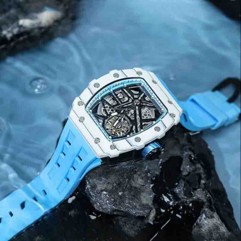 Montre Tsar Bomba - Elemental Series - Carbon Fiber Automatic - Bleu