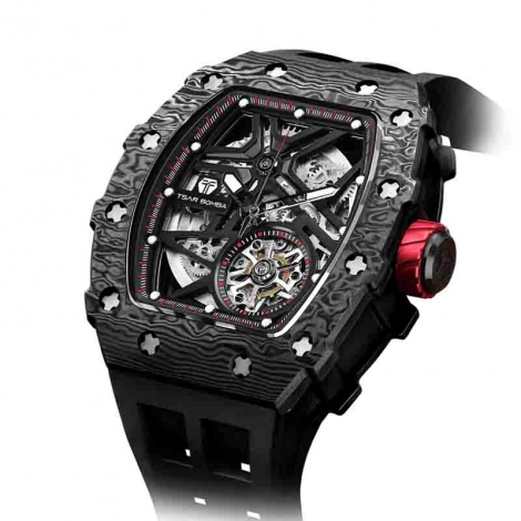 Montre Tsar Bomba - Elemental Series - Carbon Fiber Automatic - Noir