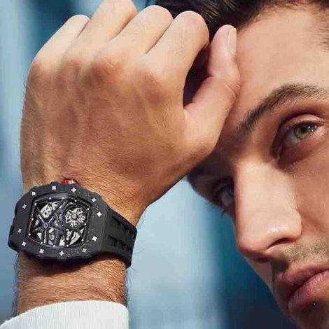 Montre Tsar Bomba - Elemental Series - Carbon Fiber Automatic - Noir