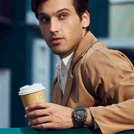 Montre Tsar Bomba - Elemental Series - Carbon Fiber Automatic - Noir