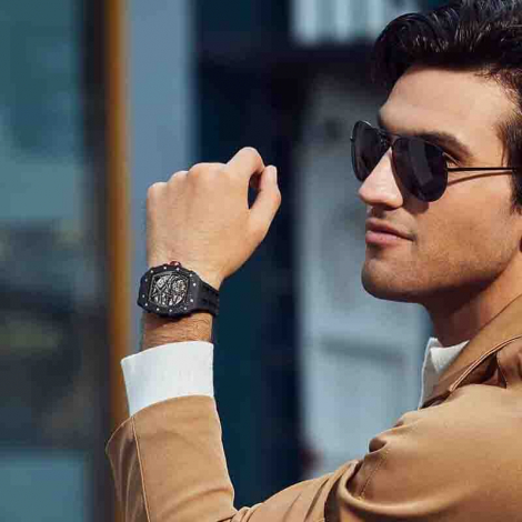 Montre Tsar Bomba - Elemental Series - Carbon Fiber Automatic - Noir