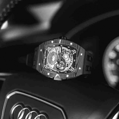 Montre Tsar Bomba - Elemental Series - Carbon Fiber Automatic - Noir