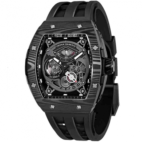 Montre Tsar Bomba - Elemental Series - Carbon Fiber Automatic - Noir