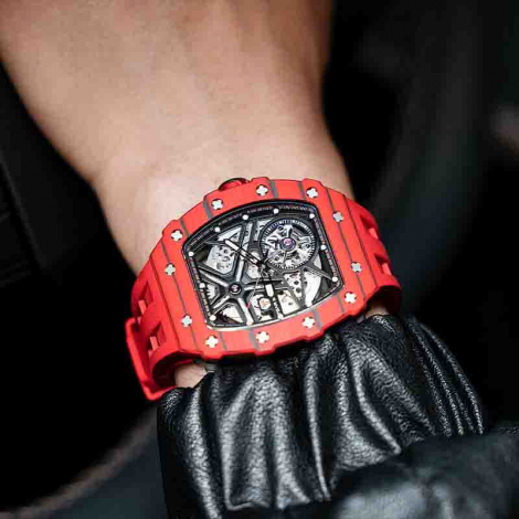 Montre Tsar Bomba - Elemental Series - Carbon Fiber Automatic - Rouge