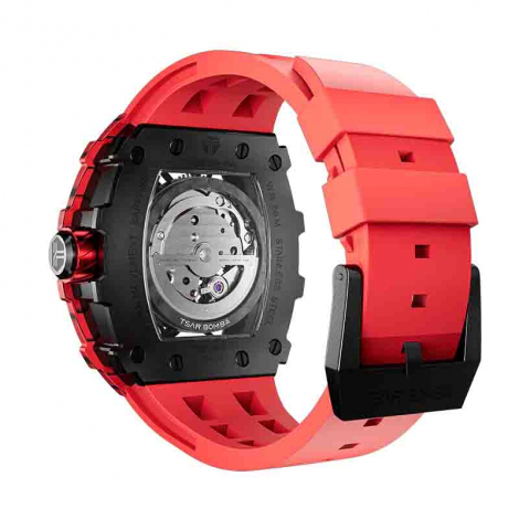 Montre Tsar Bomba - Elemental Series - Carbon Fiber Automatic - Rouge