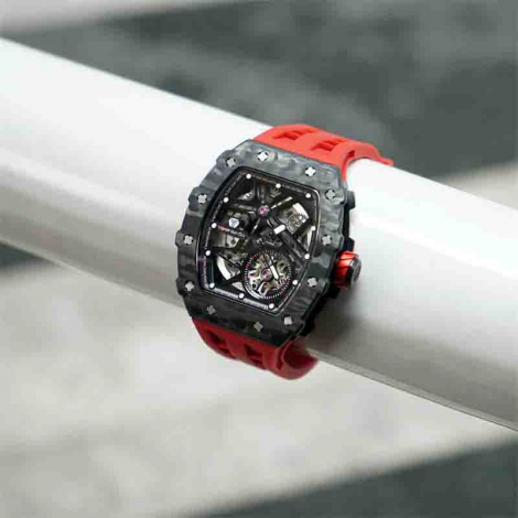 Montre Tsar Bomba - Elemental Series - Carbon Fiber Automatic - Rouge