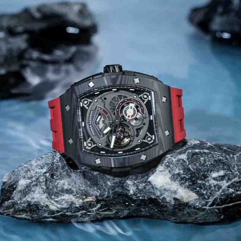 Montre Tsar Bomba - Elemental Series - Carbon Fiber Automatic - Rouge