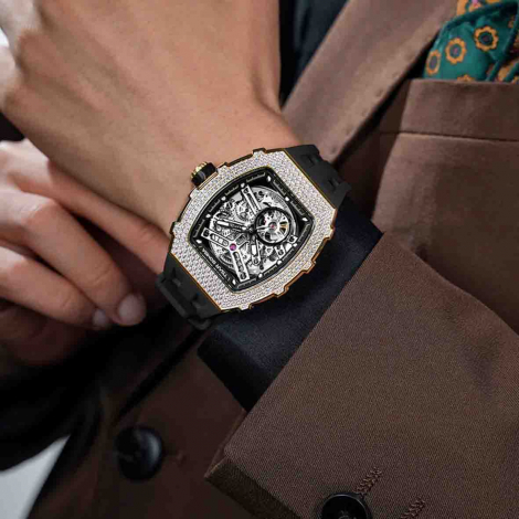 Montre Tsar Bomba - Elemental Series - Noir - Zircon