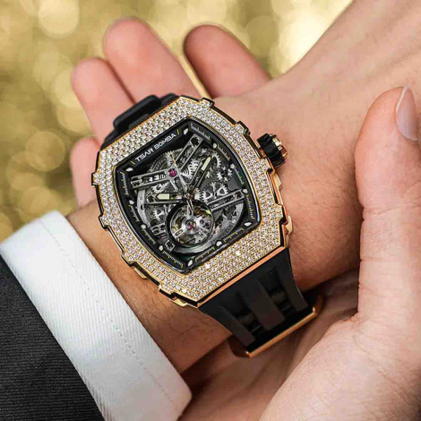 Montre Tsar Bomba - Elemental Series - Noir - Zircon