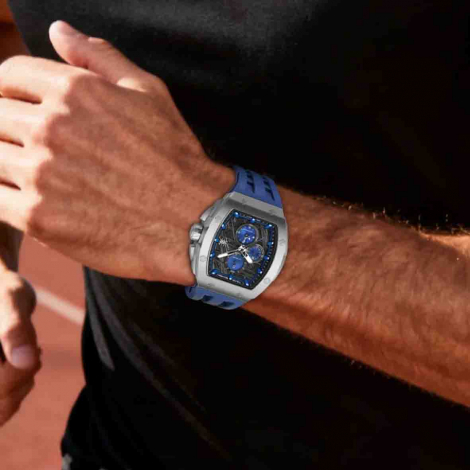 Montre Tsar Bomba - Elemental Series - Quartz II - Bleu & Argent