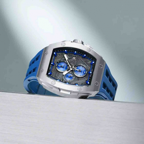 Montre Tsar Bomba - Elemental Series - Quartz II - Bleu & Argent
