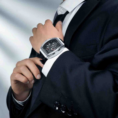 Montre Tsar Bomba - Elemental Series - Quartz II - Noir & Argent