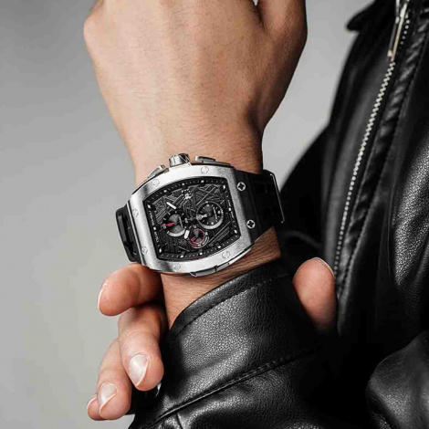 Montre Tsar Bomba - Elemental Series - Quartz II - Noir & Argent