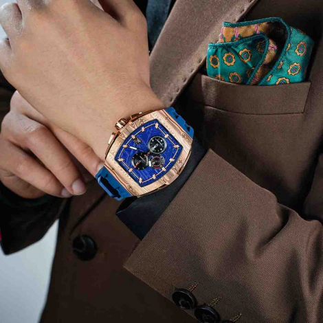 Montre Tsar Bomba - Elemental Series - Quartz II - Or Bleu