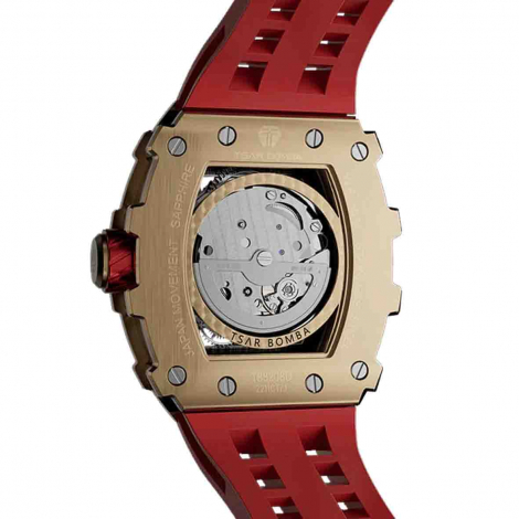 Montre Tsar Bomba - Elemental Series - Rouge - Cubic Zirconia