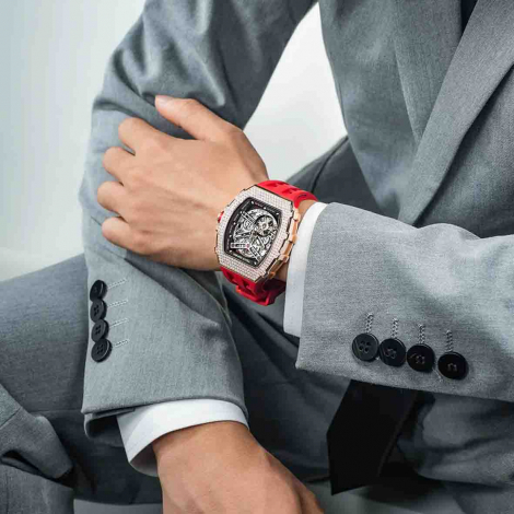 Montre Tsar Bomba - Elemental Series - Rouge - Zircon