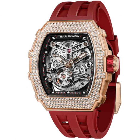 Montre Tsar Bomba - Elemental Series - Rouge - Zircon