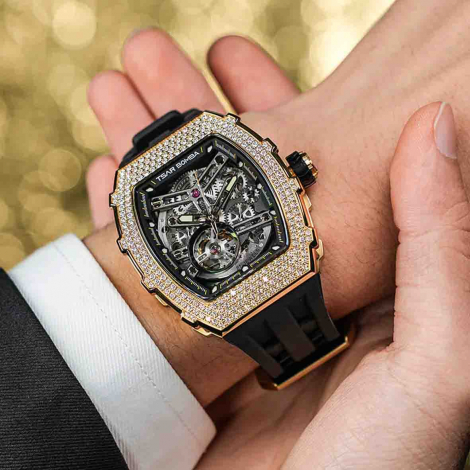 Montre Tsar Bomba - Elemental Series - Rouge - Zircon