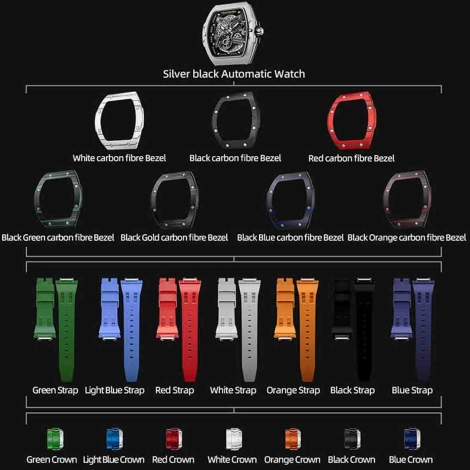 Montre Tsar Bomba - Elemental Series Set Carbone 7 combinaisons