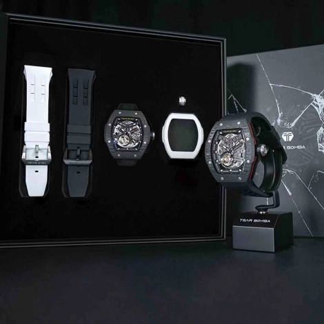 (2) Montre Tsar Bomba - Elemental Series Set Carbone 