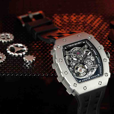 Montre Tsar Bomba - Elemental Series Titane - Noir 