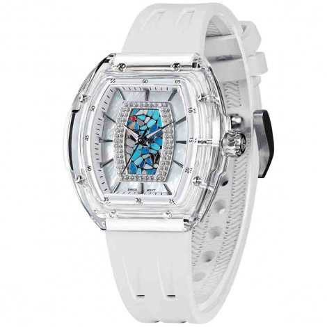 Montre Tsar Bomba - Nucleus Series II - FKM Blanc & Bleu