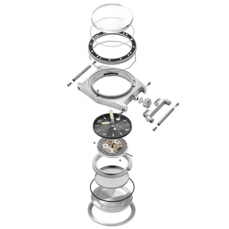 Montre ZRC Grands Fonds MN64 - Ruthenium