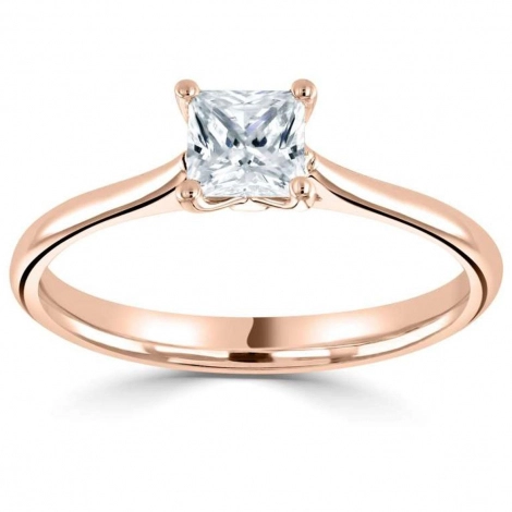 Monture bague de fianailles Princesse