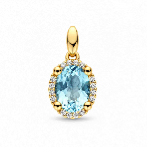 Pendentif Aigue marine et Diamants à combiner