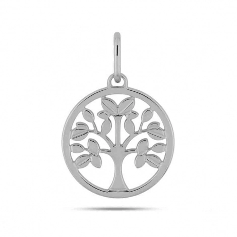 Pendentif Arbre de Vie or blanc